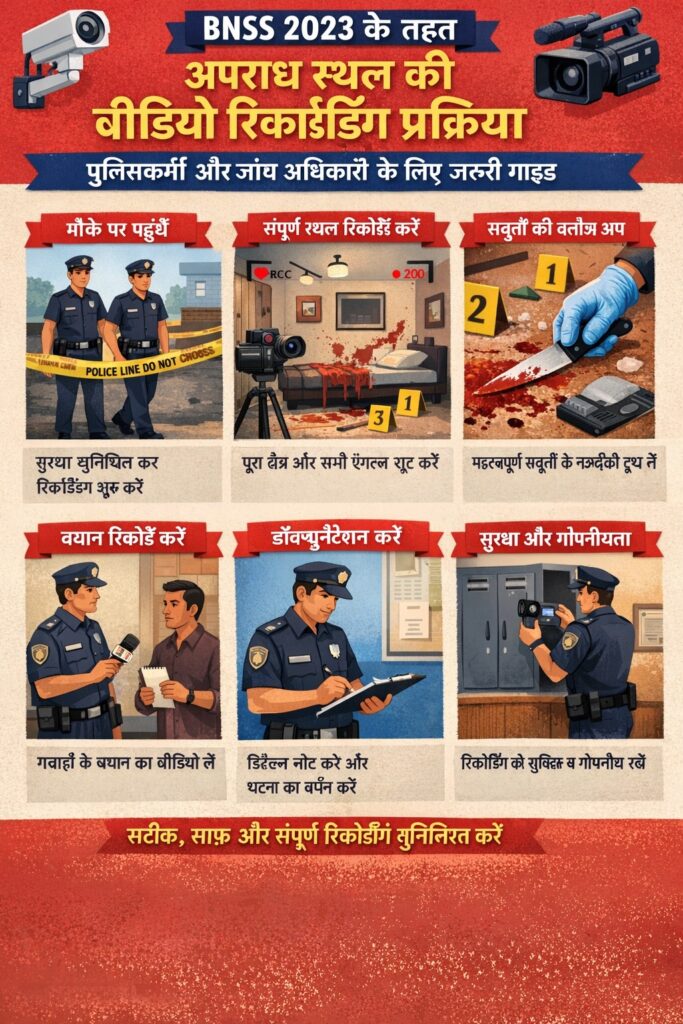 BNSS 2023 ke anusar video recording