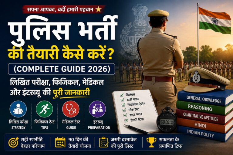 पुलिस भर्ती की तैयारी कैसे करें